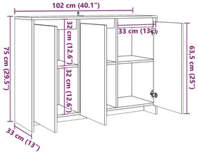 ΜΠΟΥΦΕΣ ΑΡΤΙΣΙΑΝΗ ΔΡΥΣ 102X33X75 ΕΚ. ΑΠΟ ΕΠΕΞΕΡΓΑΣΜΕΝΟ ΞΥΛΟ 856781