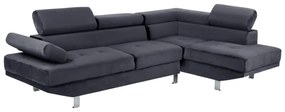 Intrahome ΚΑΝΑΠΕΣ ΓΩΝΙΑ FCASABLANCAICASABLANCALTCASABLANCAIH ΒΕΛΟΥΔΟ ΓΚΡΙ .01 254x79-160x70-84 εκ. intraho-1624688