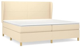 ΚΡΕΒΑΤΙ BOXSPRING ΜΕ ΣΤΡΩΜΑ ΚΡΕΜ 200X200 ΕΚ. ΥΦΑΣΜΑΤΙΝΟ 3128394