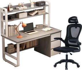 Φοιτητικό πακέτο επίπλων γραφείου Phase pakoworld σετ 2τεμ