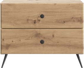vidaXL Κομοδίνο Artisan Δρυς 62 x 34,5 x 47,5 εκ Επεξεργασμένο Ξύλο