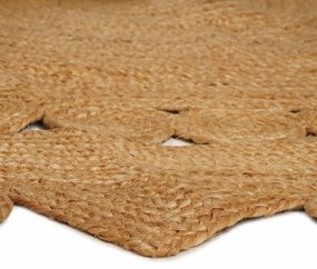 vidaXL Χαλί Καφέ Ø 180 εκ. Γιούτα