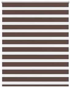vidaXL Σύστημα Σκίασης Ρόλερ Zebra Καφέ 140 x 175 εκ.