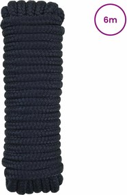vidaXL Σχοινί Boat 12 mm 6 m Βασιλικό Μπλε Πολυεστέρας