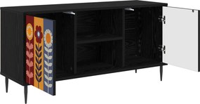 vidaXL Ντουλάπι TV ESSEN 102 x 33 x 51 εκ Μαύρη Δρυς