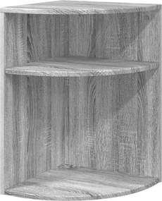 vidaXL End Table Γκρίζο Σονομα 39,7 x 39,7 x 60 εκ Επεξεργασμένο ξύλο