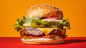 Σετ των 2 Intra Συλλεκτικό Ξύλινο Παζλ Plywood 4mm - Ζουμερό μπιφτέκι με φρέσκα υλικά Σε Ξύλινο Κουτί - Διαστάσεις: 10x10 cm – 25 κομμάτια