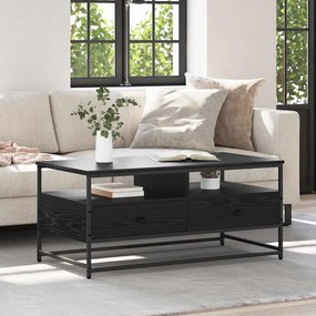 vidaXL Τραπεζάκι σαλονιού Μαύρη Οξυά 100 x 51 x 45 cm