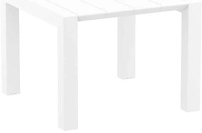 ΤΡΑΠΕΖΙ ΕΠΕΚΤ. ΠΟΛ/ΝΙΟΥ VEGAS 100X100/140εκ. WHITE