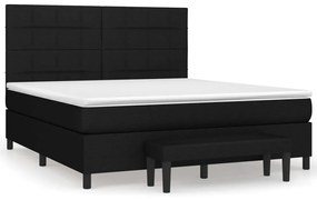 ΚΡΕΒΑΤΙ BOXSPRING ΜΕ ΣΤΡΩΜΑ ΜΑΥΡΟ 180X200 ΕΚ. ΥΦΑΣΜΑΤΙΝΟ 3136615