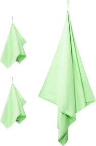 vidaXL Σύνολο πετσέτας αθλητισμού 3 pcs Πράσινο