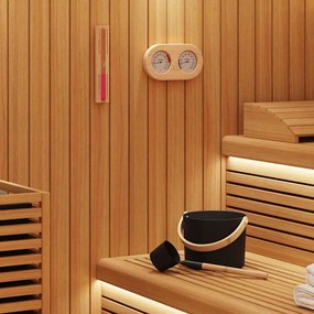 vidaXL Σετ Αξεσουάρ Σαουνάς 4 pcs Μαύρο
