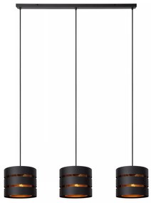 Φωτιστικό Κρεμαστό Lucide 21433-03-30 ROSAS Μαύρο Ματ (Black Mat)|Χρυσό Χρώμα (Gold Coloured)