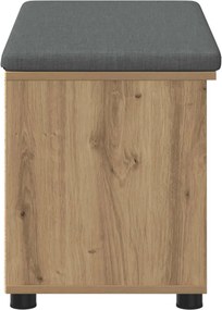 vidaXL Παγκάκι Χαλωρίου Τεχνίτικη Δρυς 80 x 38 x 46 εκ