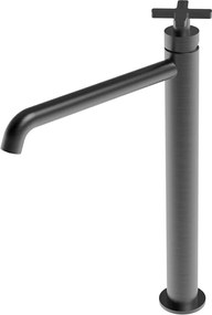 La Torre Elle Cross Black Brushed 38016 – Μπαταρία επιτραπέζιου νιπτήρα