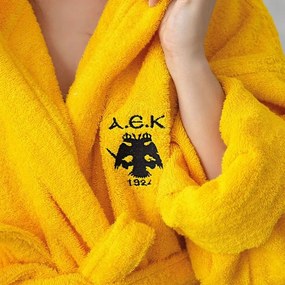 Μπουρνούζι Α.Ε.Κ. 1924 Adults Yellow Palamaiki