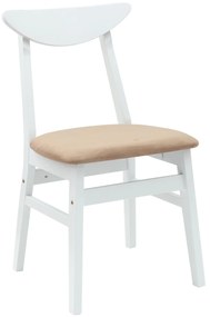 vidaXL Καρέκλες φαγητού 2 pcs Λευκό 42 x 47.5 x 81 εκ