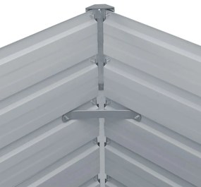 vidaXL Ζαρντινιέρα Ψηλή Πράσινη 100x100x77 εκ. από Γαλβανισμένο Χάλυβα