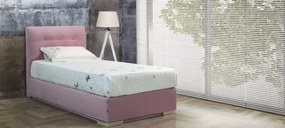 Κρεβάτι Μονό Floral με αποθηκευτικό χώρο - ≃95X220