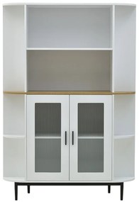 ΒΙΤΡΙΝΑ XARVEY INART ΛΕΥΚΟ-ΦΥΣΙΚΟ ΞΥΛΟ 110X38X160ΕΚ