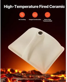 VEVOR Undermount Bathroom Sink, 515 x 385 mm Rectangular White Ceramic Vessel Sink with Overflow Hole, Under Counter Drop in Modern Lavatory Vanity Bath Wash Bowl Basin, Rectangle for Small Space