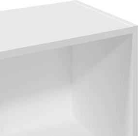 vidaXL Βιβλιοθήκη Λευκή 57x28,5x107,5 εκ. από Επεξεργασμένο Ξύλο