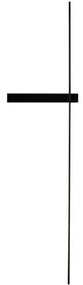 Φωτιστικό Τοίχου - Απλίκα Led 19117 12W 3000K 100Lm Black Aluminium