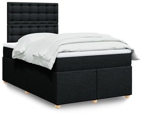 ΚΡΕΒΑΤΙ BOXSPRING ΜΕ ΣΤΡΩΜΑ ΜΑΥΡΟ 120X200 ΕΚ. ΥΦΑΣΜΑΤΙΝΟ 3293563