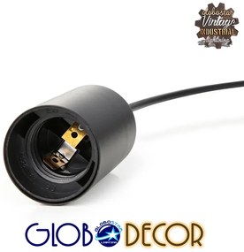 GloboStar® WIRED 01173 Vintage Φωτιστικό Οροφής Πολύφωτο Μαύρο