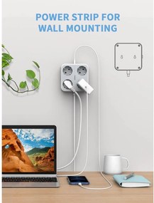 ΠΟΛΎΜΠΡΙΖΑ POWER STRIP TESSAN 7 IN 1  TS-302-C