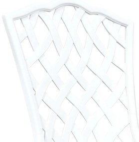 vidaXL Καρέκλα Κήπου 2 pcs Λευκό 39 x 40 x 87εκ Αλουμίνιο