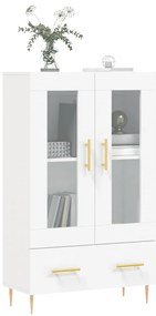 vidaXL Ντουλάπα Λευκή 69,5 x 31 x 115 εκ. από Επεξεργασμένο Ξύλο
