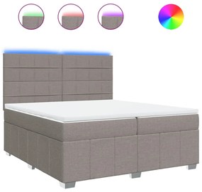 ΚΡΕΒΑΤΙ BOXSPRING ΜΕ ΣΤΡΩΜΑ TAUPE 200X200 ΕΚ. ΥΦΑΣΜΑΤΙΝΟ 3294079