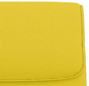 Πάγκος Ανοιχτό Κίτρινο 100 x 64 x 80 εκ. Υφασμάτινος - Κίτρινο