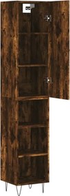 vidaXL Ντουλάπι Καπνιστή δρυς 34,5x34x180 εκ. από Επεξεργασμένο Ξύλο