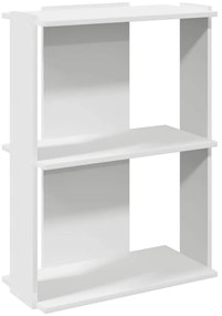 vidaXL Βιβλιοθήκη 3 επιπέδων Λευκό 60x30x80 cm Ξύλινη κατασκευή