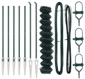 vidaXL Στύλος Περιφράξεων Πράσινο 10 x 1 μ (40 x 40 χιλιοστά πλέγμα)