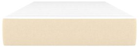 vidaXL Στρώμα με Pocket Springs Κρεμ 80 x 200 x 20 εκ. Υφασμάτινο
