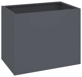 vidaXL Γλάστρα Κήπου Ανθρακί 50 x 32 x 40 εκ Κρύα έλαση από χάλυβα