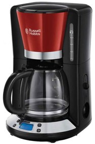 Καφετιέρα Γαλλικού Με Οθόνη Lcd Colours Plus 24031-56 1,25lt 1000W Black-Red Russell Hobbs Ατσάλι,Πλαστικό