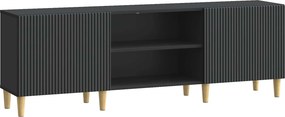 vidaXL Ντουλάπι TV Μαύρο 150 x 31 x 50 εκ. Επεξεργασμένο Ξύλο