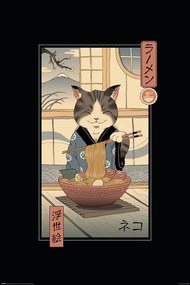 Αφίσα Vincent Trinidad - Neko Ramen Ukiyoe