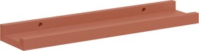 vidaXL Ράφι Τοίχου 2 pcs Κόκκινο 40 x 9 x 3 cm Επεξεργασμένο ξύλο