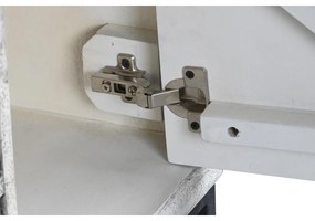 Τηλεόραση DKD Home Decor Λευκό Μπεζ Γκρι Πολύχρωμο Κεραμικά Ξύλο από Μάνγκο 130 x 40 x 56 cm
