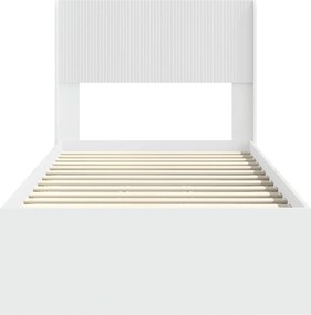 vidaXL Καλάθι με αποθήκη και κεφαλάρι Λευκό 90 x 190 cm