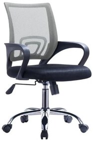 Καρέκλα Γραφείου ArteLibre ΑΛΚΥΟΝΗ Μαύρο/Γκρι 57x57x86-96cm