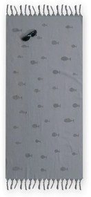 Πετσέτα Θαλάσσης Παιδική  Ocean Fish Grey Nef-Nef Θαλάσσης 100% Cotton