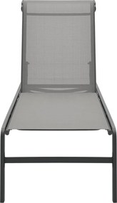 vidaXL Ξαπλώστρες 2 τεμ. από Textilene / Ατσάλι με Τραπέζι