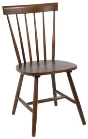 Καρέκλα Saloon Ε7054 Brown 45x47x89cm Σετ 4τμχ Ξύλο