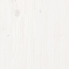 vidaXL Κρεβάτι Παλέτες Λευκό 75 x 190 εκ. Μασίφ Πεύκο Small Single